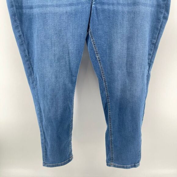 Denim & Co Pull-On Stretch Jeggings 26W / 4X Medium Wash Cozy Touch Denim Pants - Picture 4 of 14